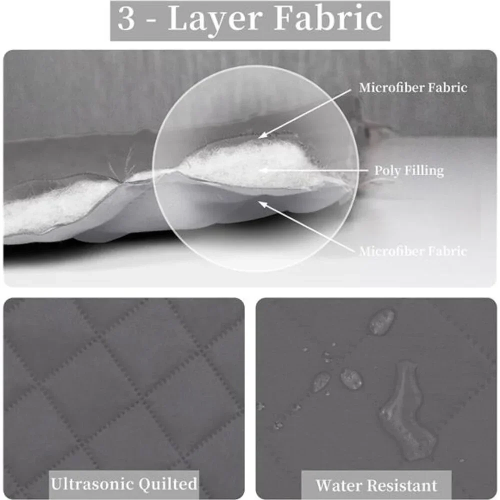 Easy-Going Full/Queen Size Reversible Quilt Set with 1 Quilt and 2 Pillow Shams